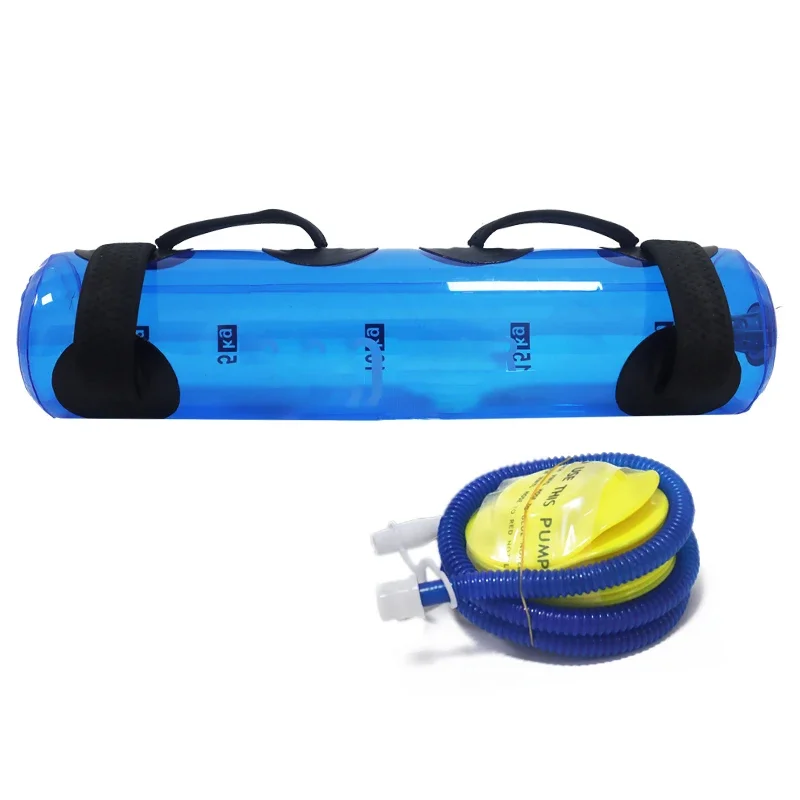 

Hot Sales Adjustable Weight Blue PVC Exercise Lifting Training Balance Aqua Punching Bag Fitness Water Power Aqua Bag