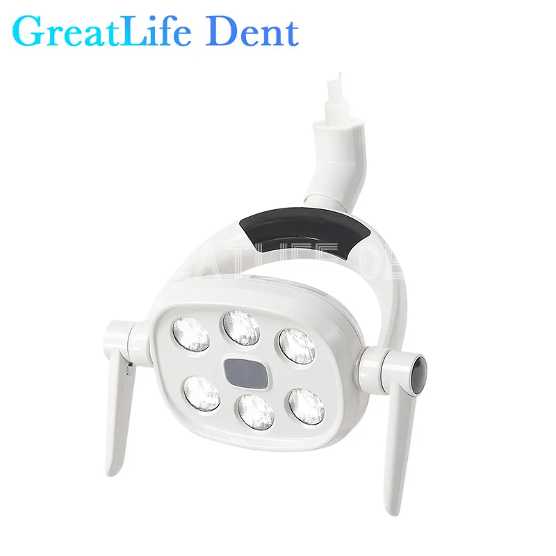 GreatLife-Dental Chair Iluminação Lâmpada, Shadowless Cirúrgica LED Light, Dentista Operação Indução, Dent, 8 Grade, 9W, 6LED