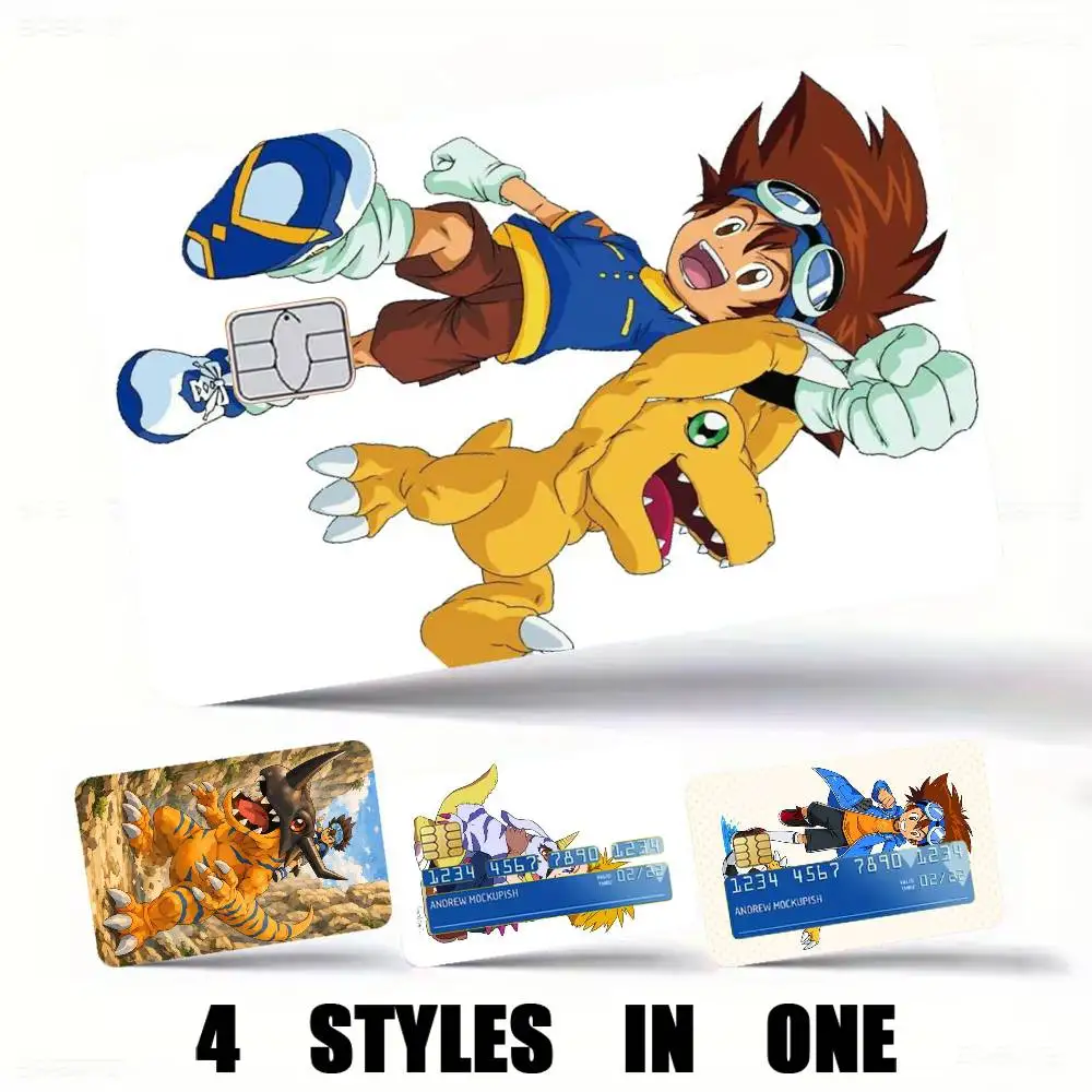 Digimon-N Anime-e Credit Card HD Stickers Easy to replace, change card style anytime as you like