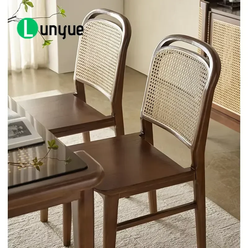 Modern Glass Top Dining Table and Chair Set Simple Home Furniture for Apartment Living Room Kitchen Durable Space Saving