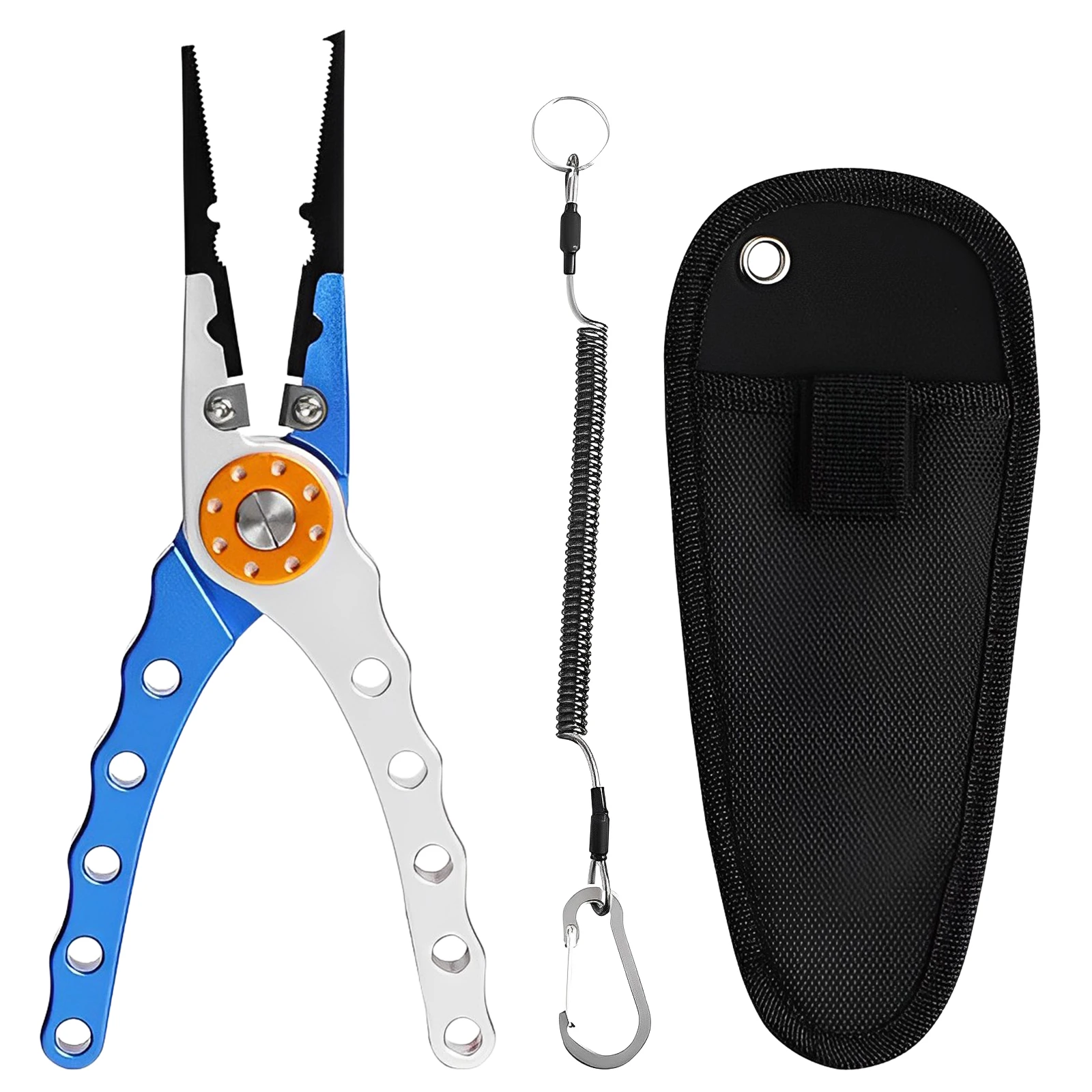 

20cm Stainless Steel Fishing Pliers Multifunctional Split Ring Remove Hooks Tool Cutting Line Pliers for Sea Fishing Tackles