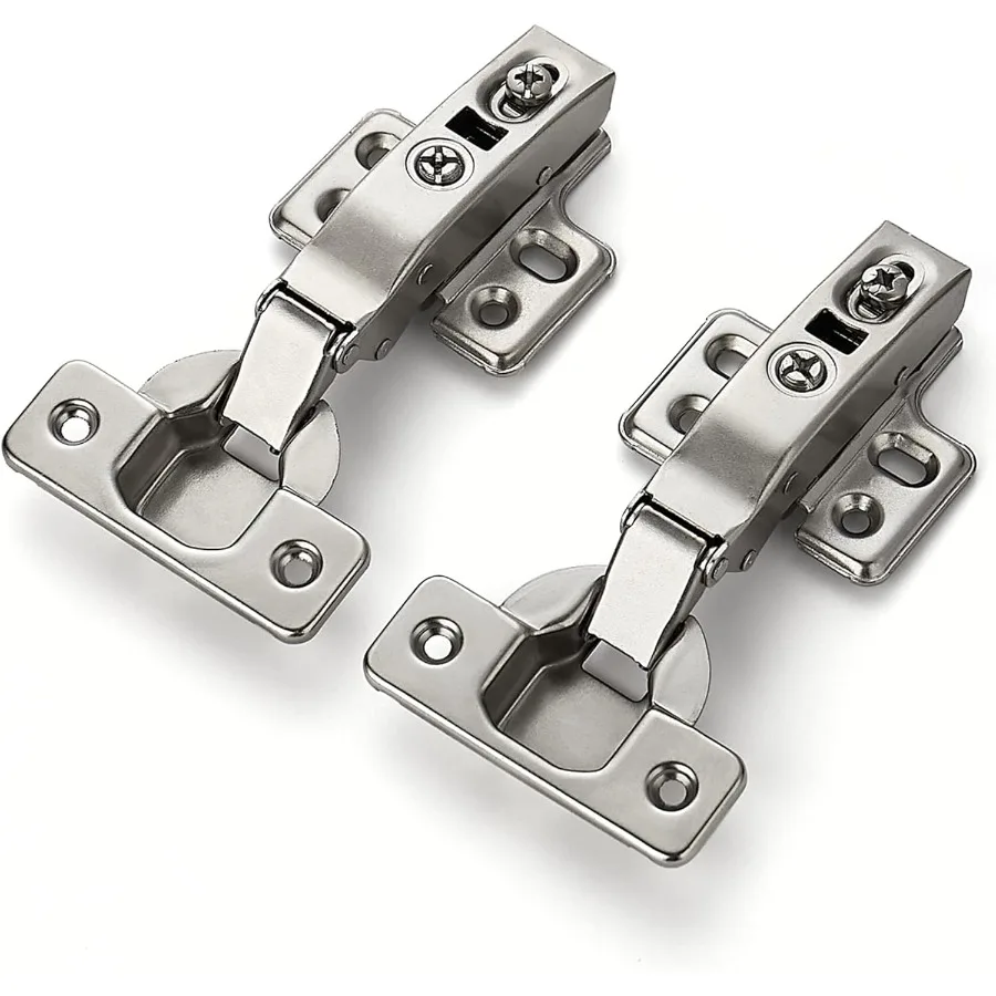 

60 Pack 30 Pairs European Kitchen Cabinet Hinges Soft Close Full Overlay Door Heavy-Duty Frameless Adjustable Concealed Cabinet