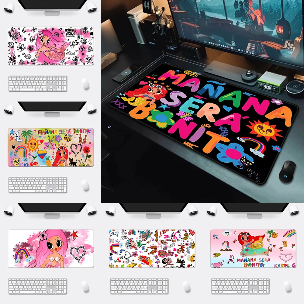 

Karol G Mousepad HD Printing Computer Gamers Locking Edge Non-slip Mouse Pad XXL90x40cm Keyboard PC Desk Pad