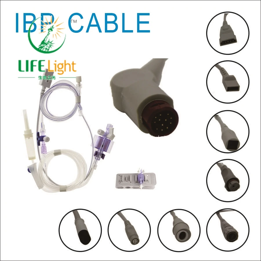 

Invasive Blood Pressure Cable IBP Transducer Adapter Cable for M*indray T5/T8 Blood Pressure Monitors