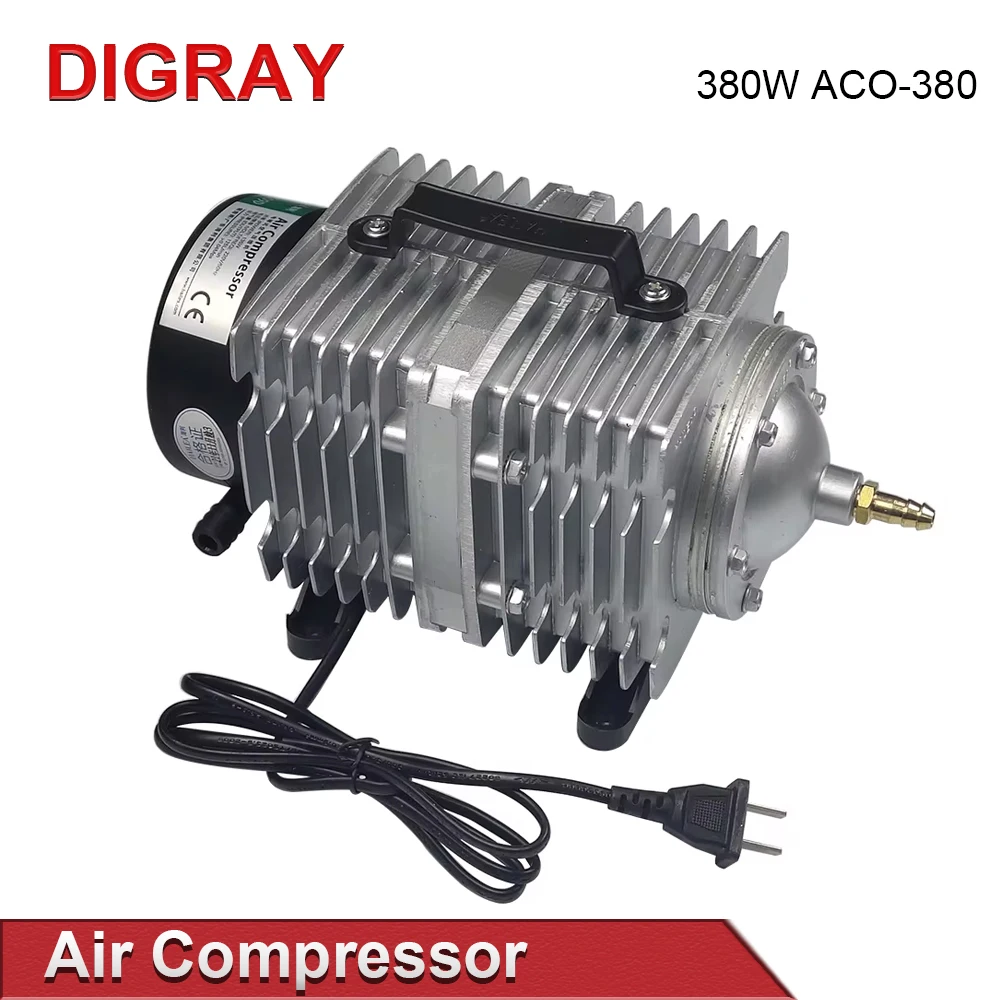 

DIGRAY 380W Air Compressor Solenoid Air Pump, ACO-380 for CO2 Laser Engraving and Cutting Machine.