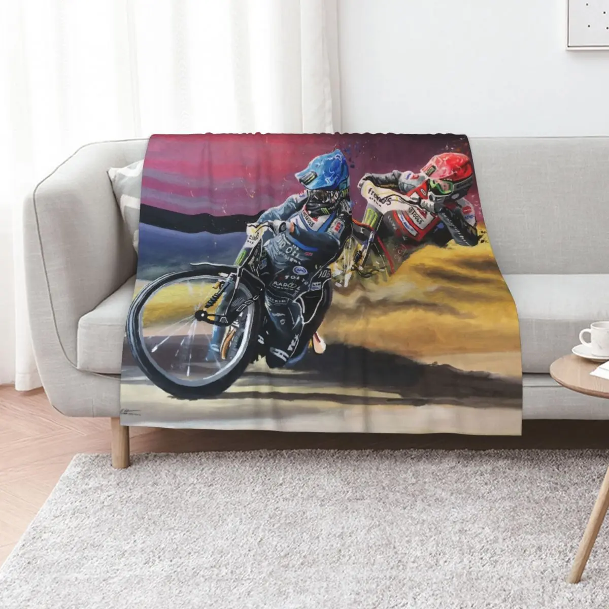 Speedway Tai Woffinden Throw Blanket Thermal wednesday Quilt manga Hairys Large Blankets
