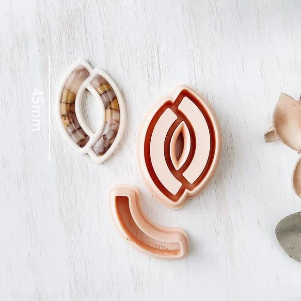 Abstract Symmetry Polymer Clay Cutters for Earrings