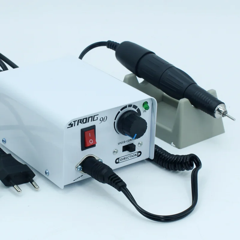Dentl Strong 90 Laboratory Polishing Handle Strong Foot Control Micro Motor with 35000rpm Carbon Brush Micromotor Handpiece