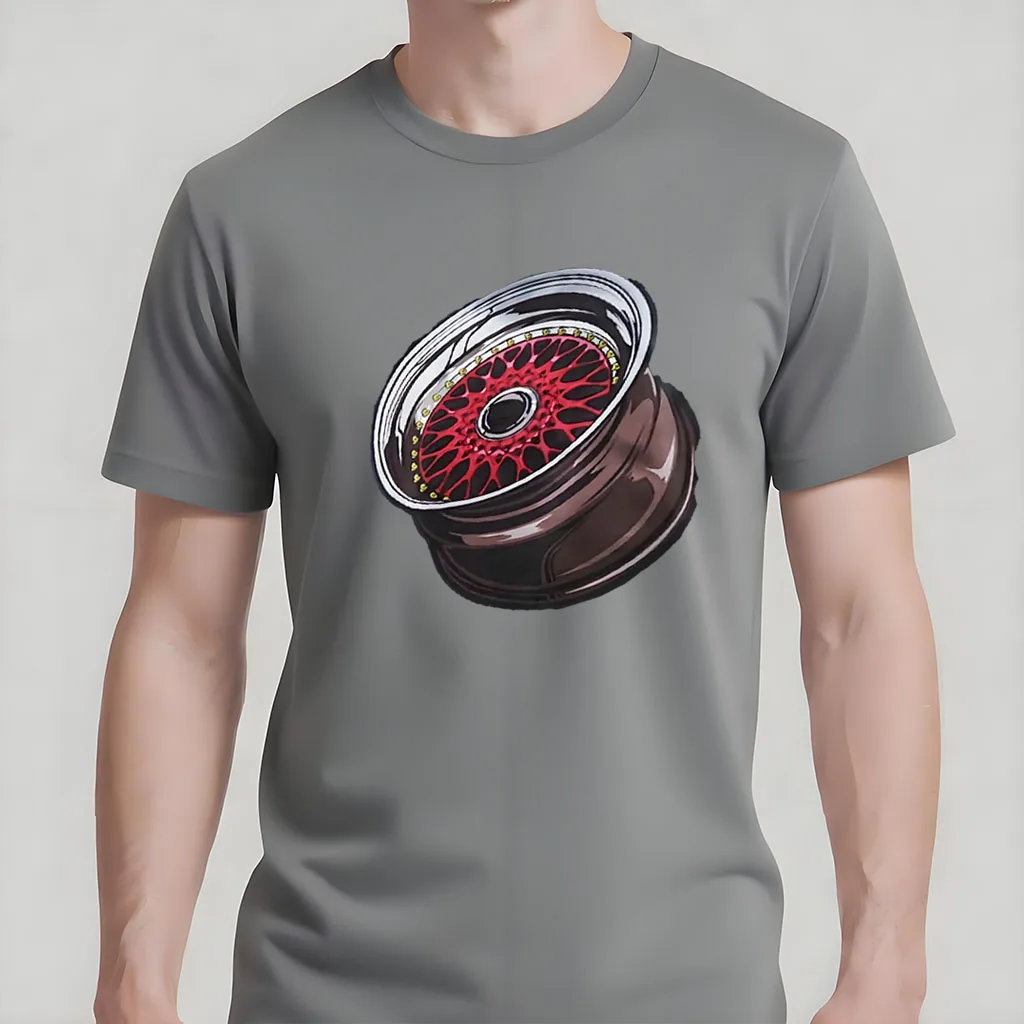 

Car Guy Gift Racing Wheel Printed T-shirt High-quality cotton top,breathable comfortable,parent-child wear,limited time offer