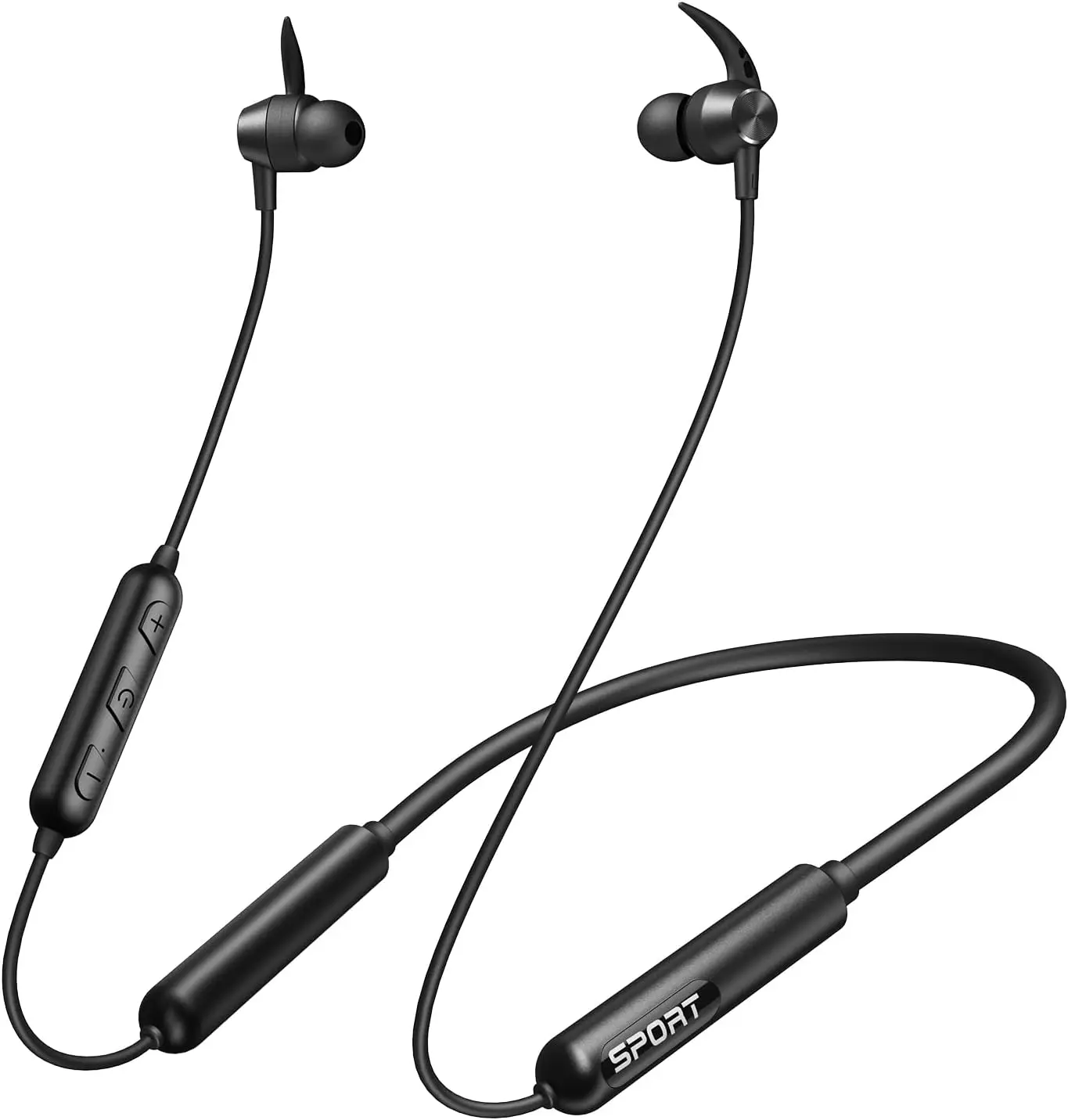 

Наушники-гарнитура Bluetooth 5.3 с шейным ремешком, 80 часами работы, водонепроницаемостью IPX6, стереозвуком и глубокими басами для спорта и бизнеса, черные