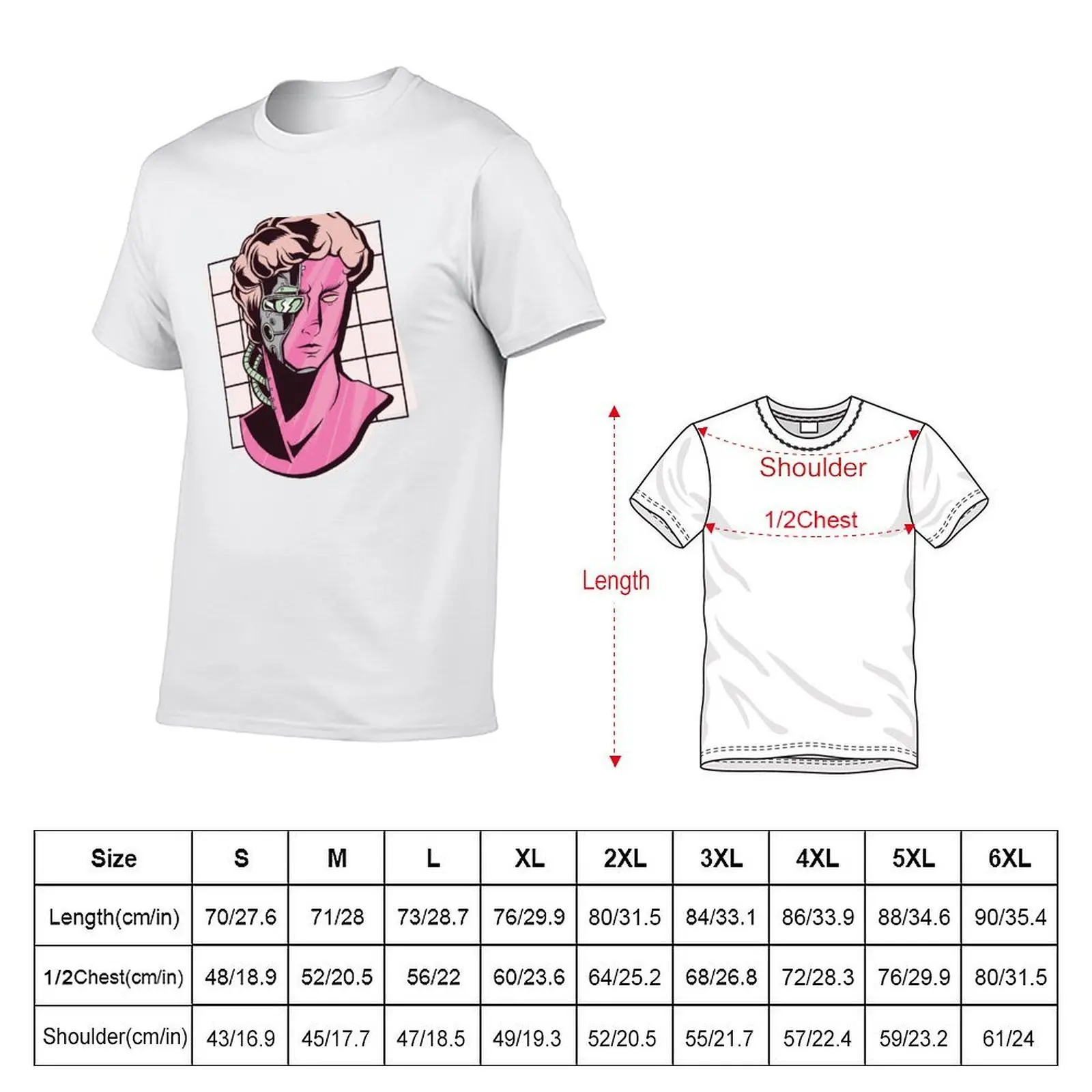 CYBORG STATUE T-Shirt Summer Sports Quick Dry T-Shirt