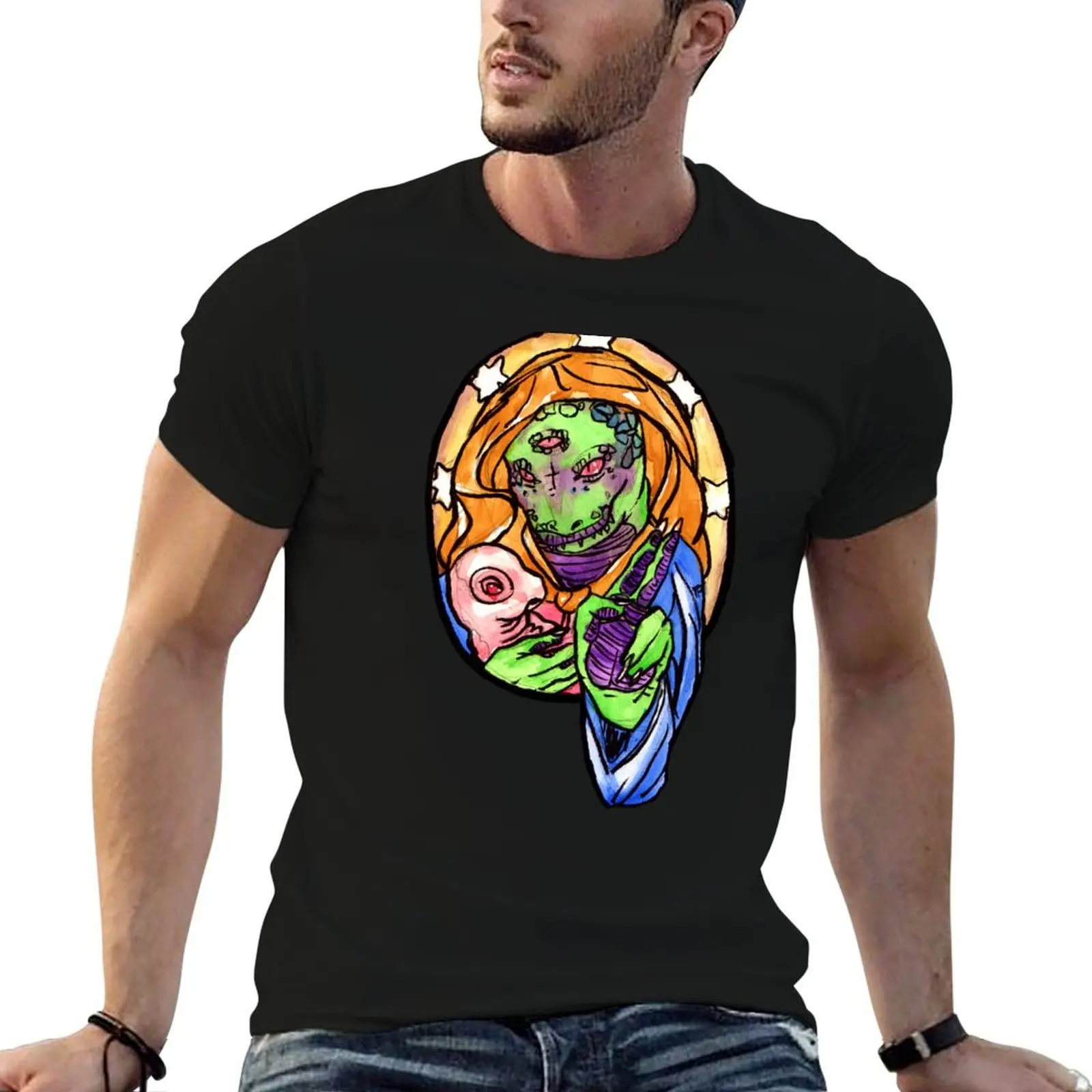 

reptilian benediction T-Shirt funny t shirts dark humor t shirt man designer T-Shirt