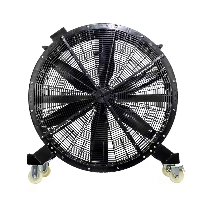 Best-selling industrial-size large round fan with movable design for large-scale ventilation