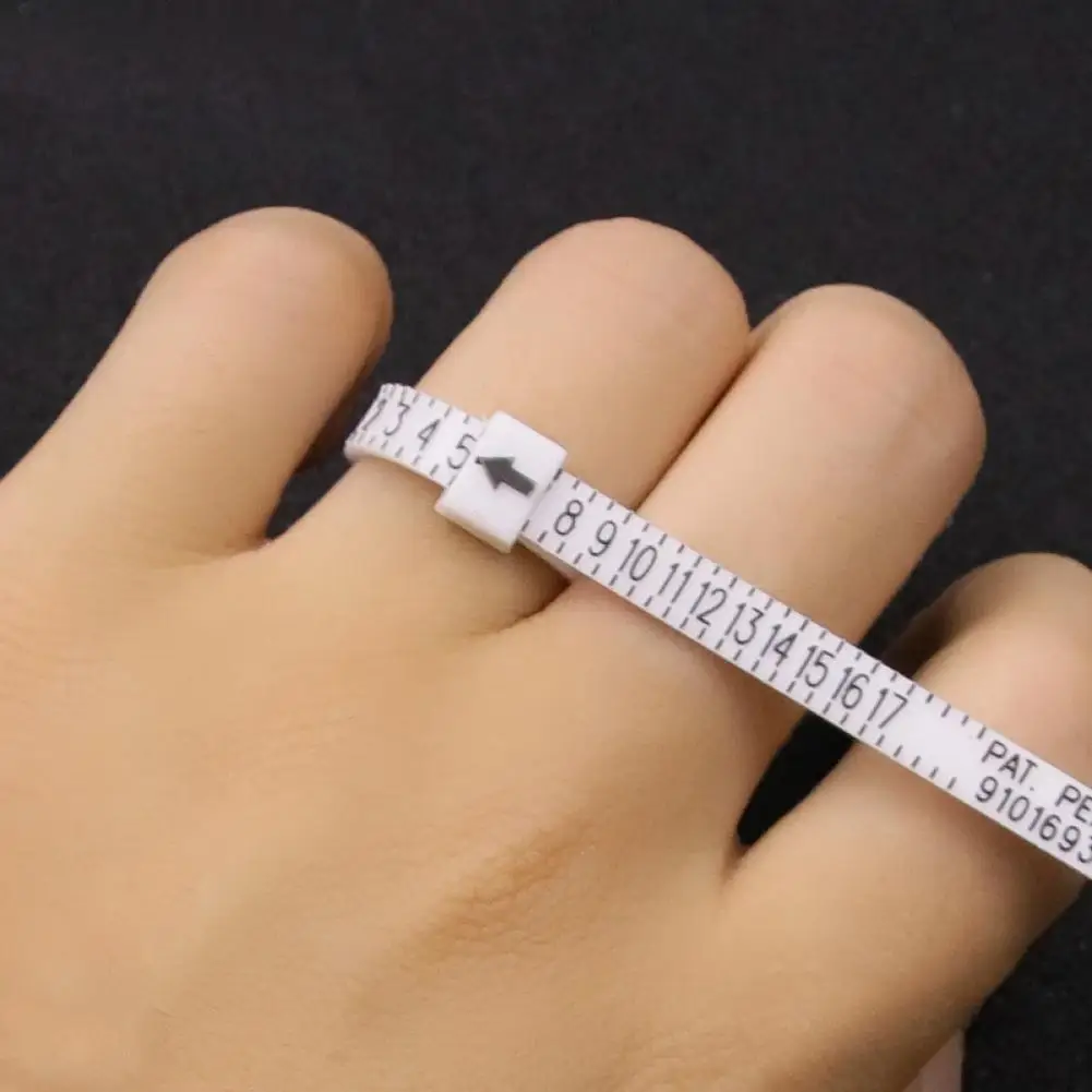 Ring Sizer Circle Reusable Gauge Finger Size Measuring Tool for Jewelry Shop