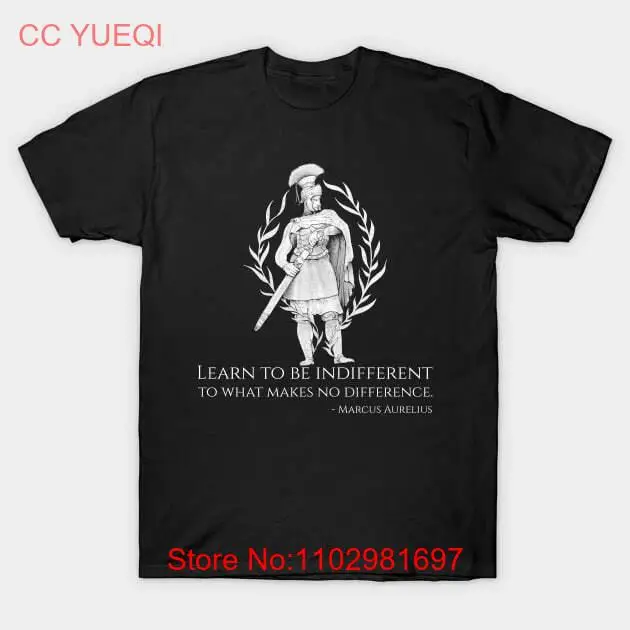 Motivational Stoic Philosophy Caesar Marcus Aurelius Quote T-Shirt S-5XL Fast Sh