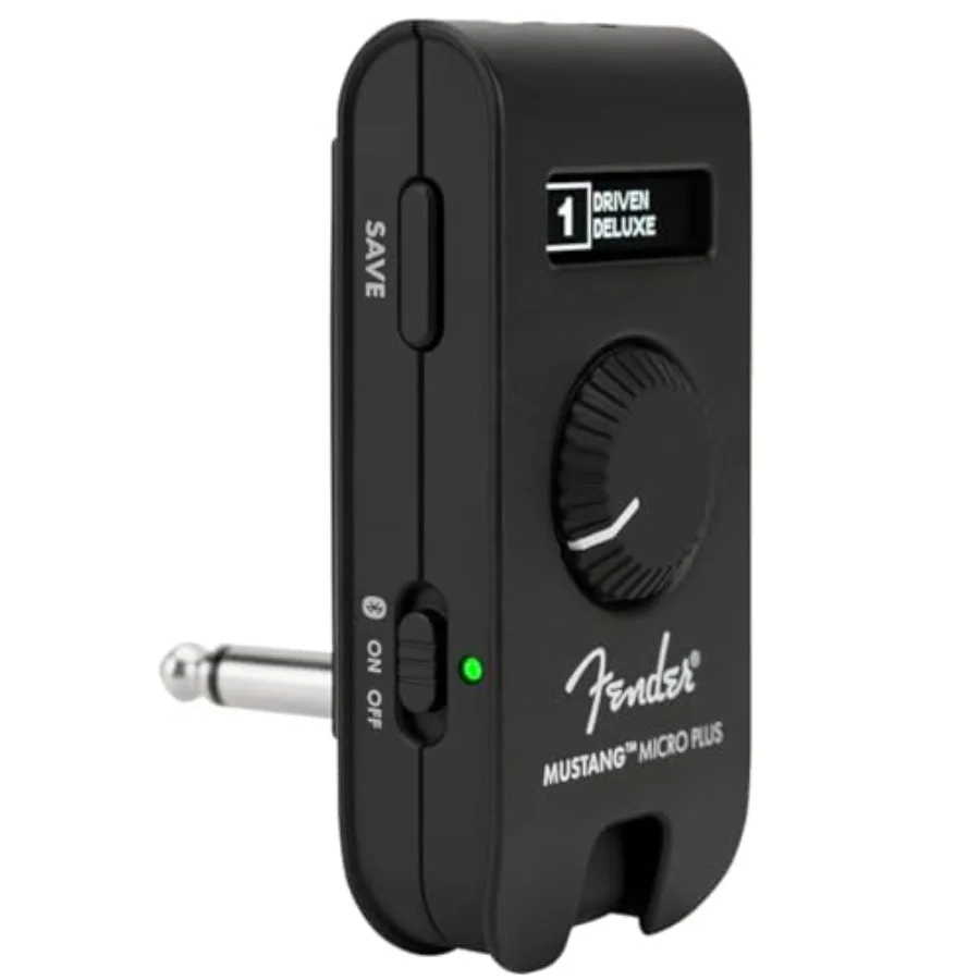 

Mustang Micro Plus Headphone Amplifier with Bluetooth Audio Streaming 50 Built-in Amp and Effects Models for Professional Studi