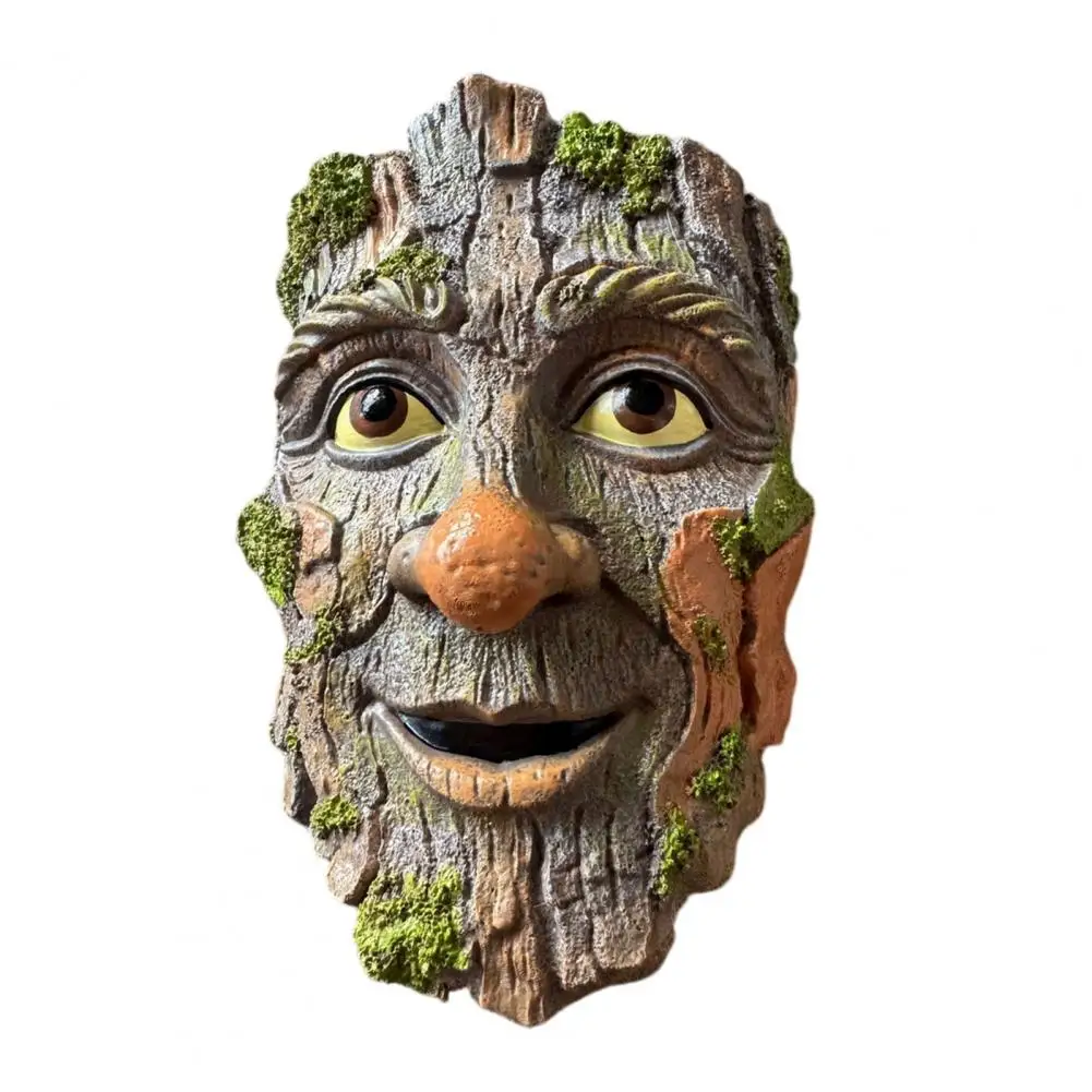 

Outdoor Tree Faces Decor Garden Statue Whimsical Man Face Tree Hugger Sculpture for Tree Trunk Funny Yard Art Pot Decor