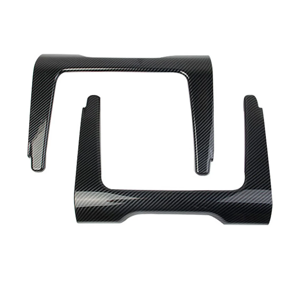 

For Dodge Durango 2014-2022 Carbon Fiber Car Seat Back Storage Frame Trim Cover