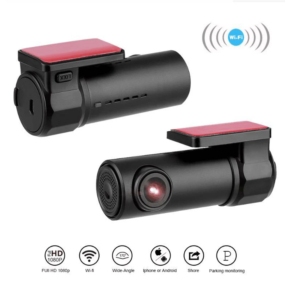 

Mini Car Dash Cam Smart Car DVR Camera Wifi APP Voice Control Dashcam 1080P HD Night Vision Car Camera Video Recorder G-sensor