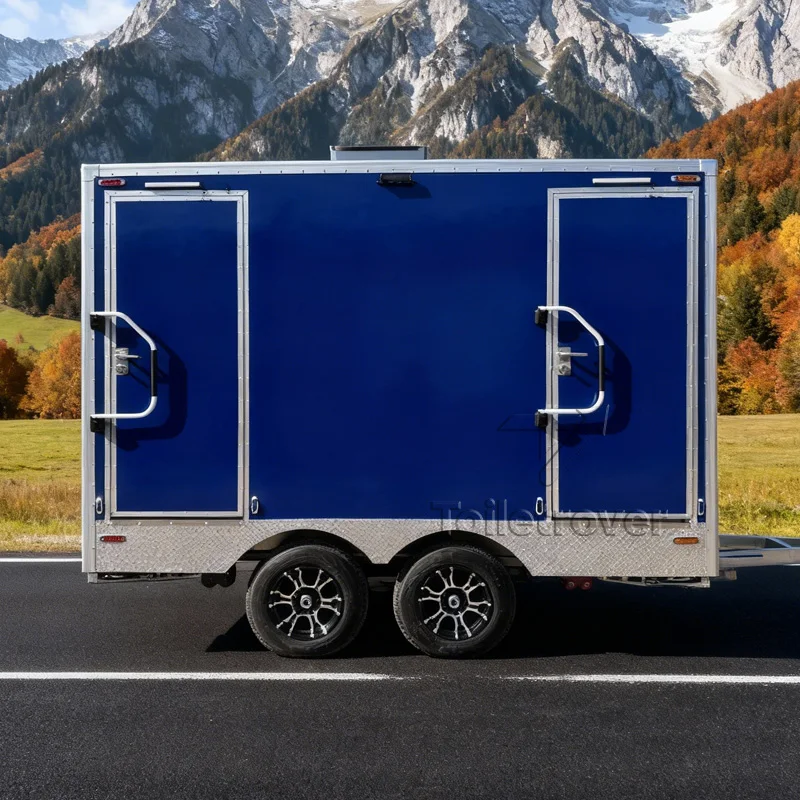 Portable Restrooms Trailer Luxury Mobile Caravan Camper Van Toilet and Shower Trailer Price Luxury Outdoor Portable Bathroom