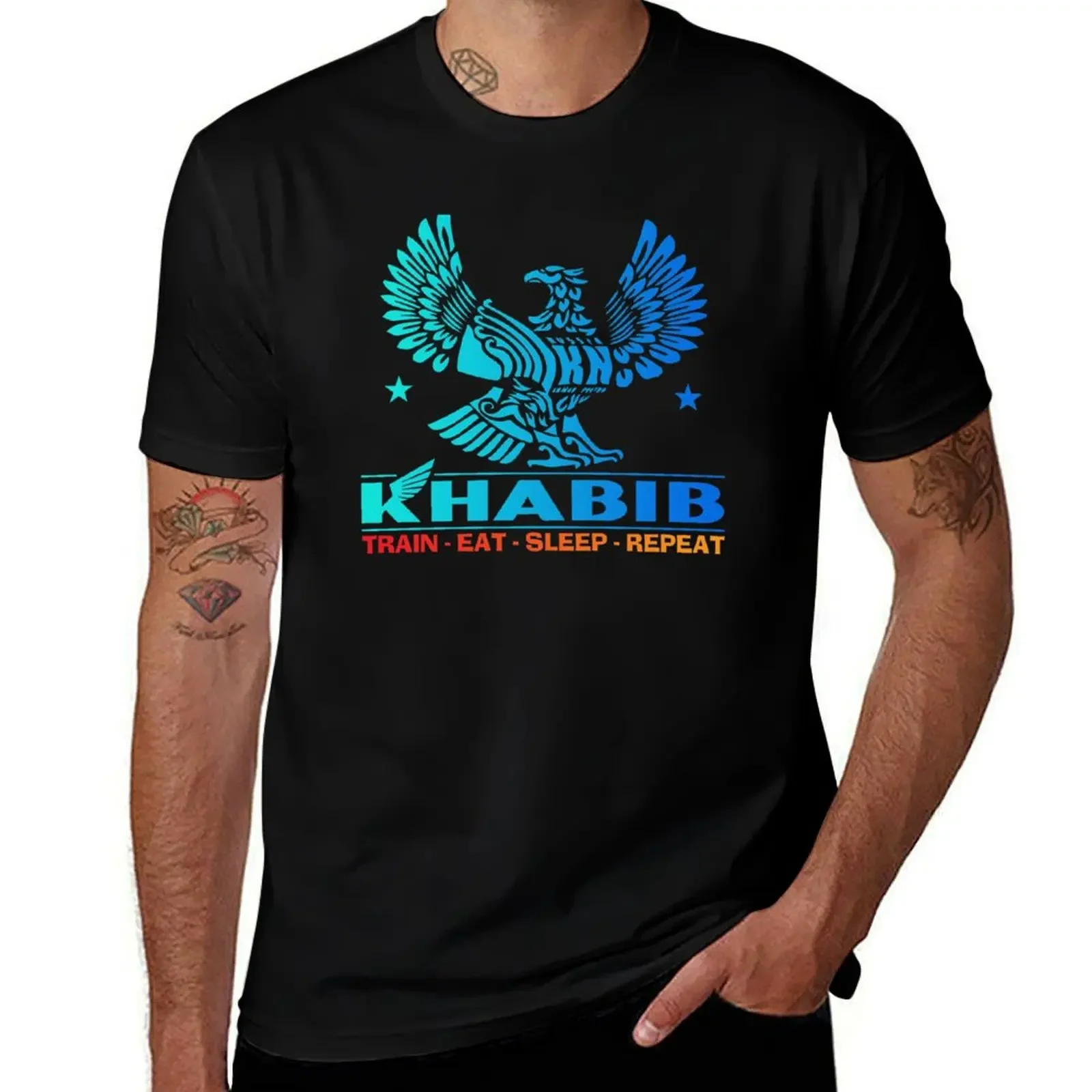 

Khabib eagle rv1 T-Shirt cheap stuff cotton graphic tees anime t shirts black t shirts for men