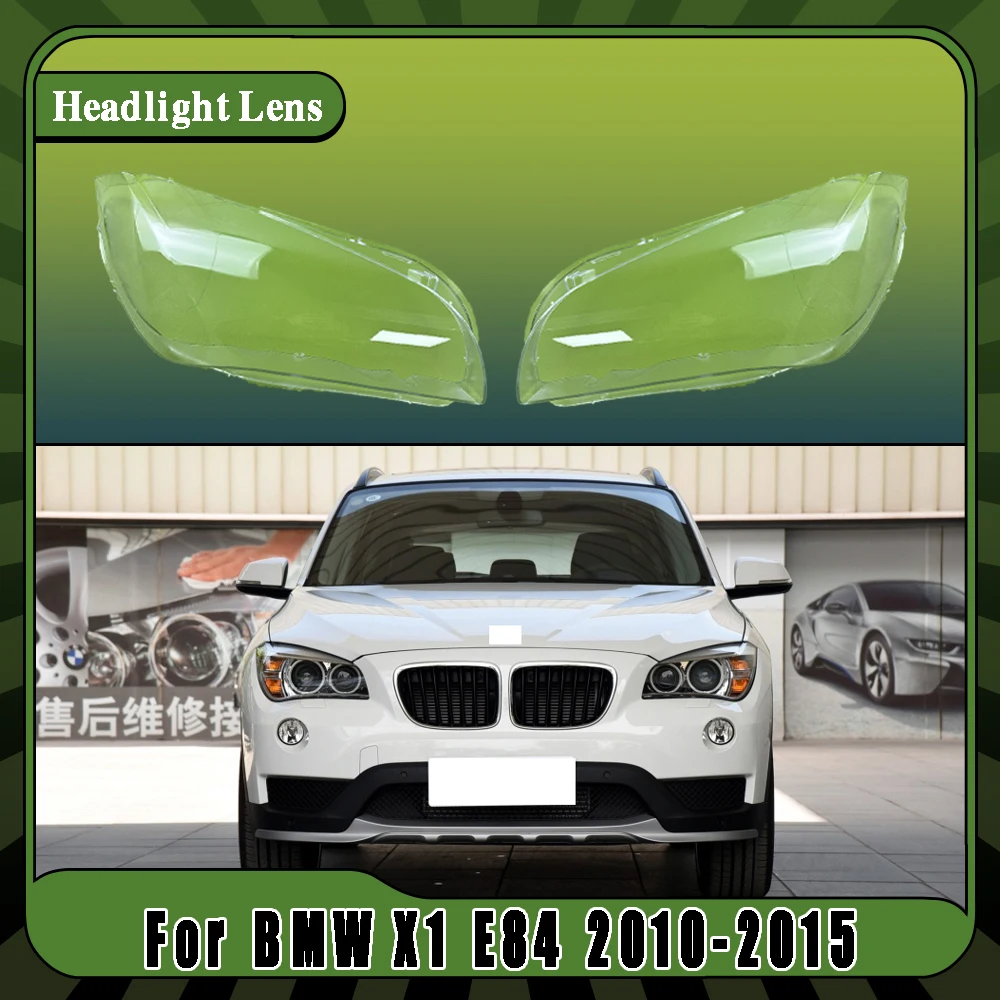 Komplett neue Scheinwerferabdeckung, Frontscheinwerferglas, helle Lampenschirmkappen für BMW X1 E84 2010-2015