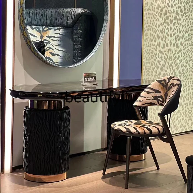 

Italian light luxury dresser high-end mansion villa large master bedroom makeup table