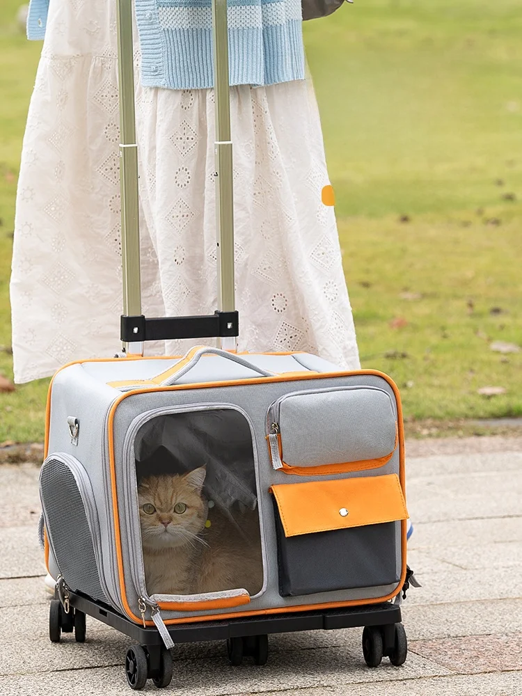 

Портативная сумка-переноска для собак в дизайне космического корабля, двойная наплечная сумка-переноска для животных для путешествий и прогулок на природе