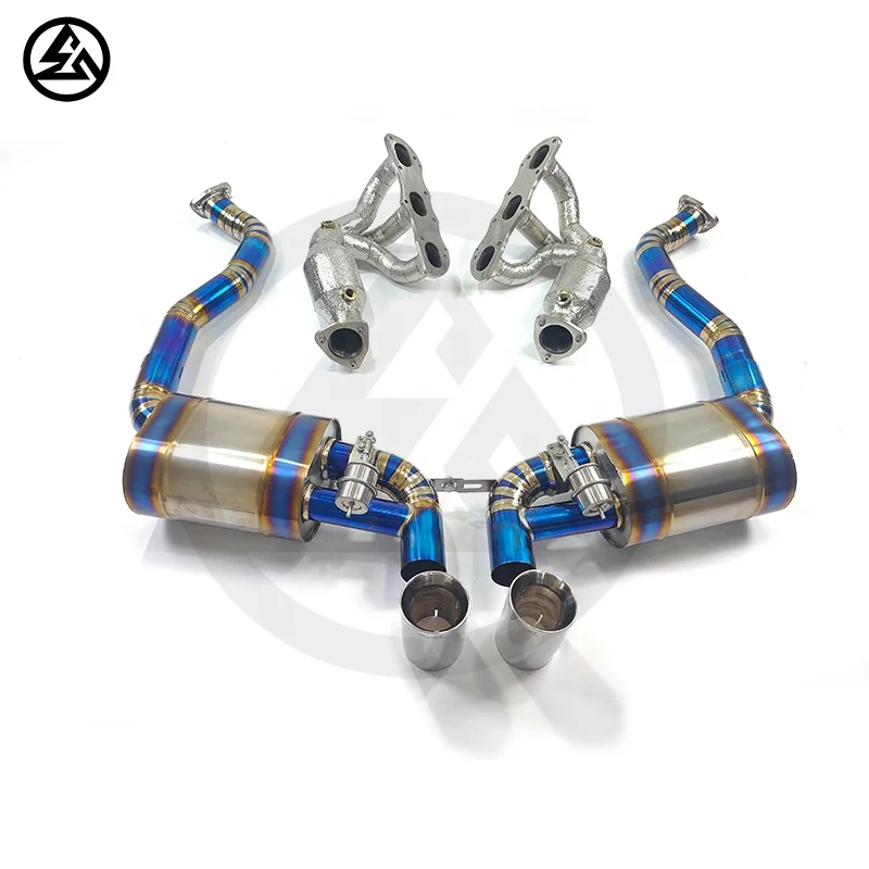 CSZ Full Exhausts for Porsche Cayman/Boxster 981/987 Catted Manifold Headers&titanium Exhaust Catback Valved Muffler Axle Back - view 2
