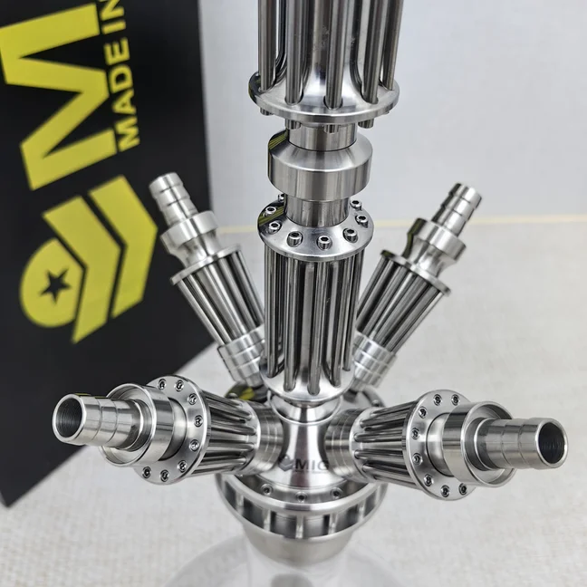 

German MIG Titan Hookah High-end 304 Stainless Steel Hookah Shisha Set Bar KTV Hookah