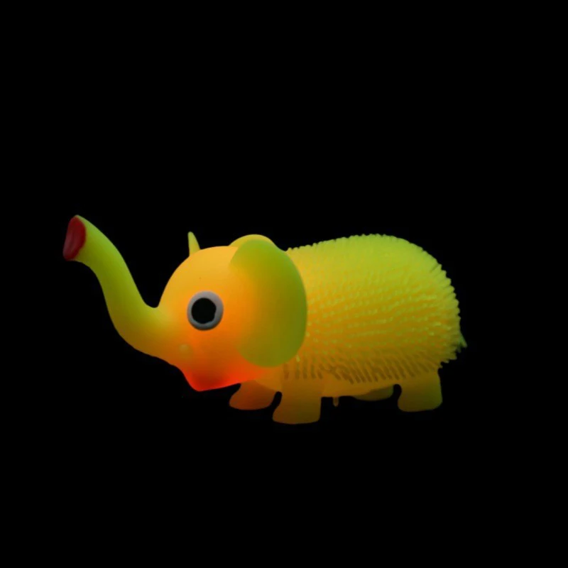 الكرتون اللون الفيل ضغط الكرة قرصة مضحك لطيف الحيوان شائك الكرة متوهجة الحسية اسفنجي تململ الإجهاد الإغاثة الاطفال هدية