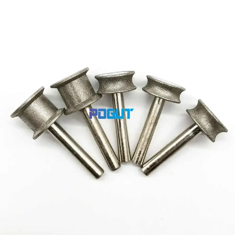 Glass Jade Grinding Wheel Bit 2-15mm PE FA Edge Abrasive Wheel Disc Chamfering Countersink Wheel