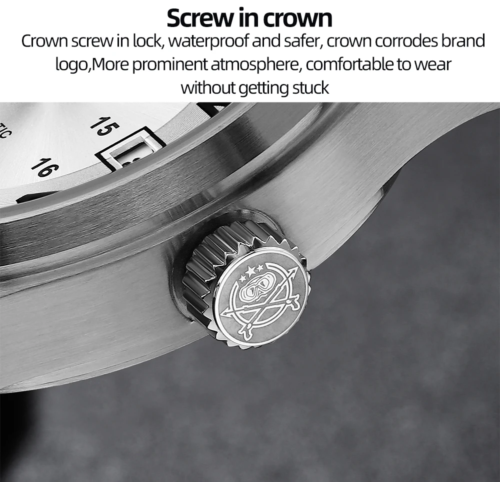 ADDIESDIVE Luxurious Men's Automatic Watch 8215 Mechanical Watch Sapphire Glass 200m Waterproof Analog Luminous Aaawatch S573d1924dfd6473c806ecee7e18b9e7aw
