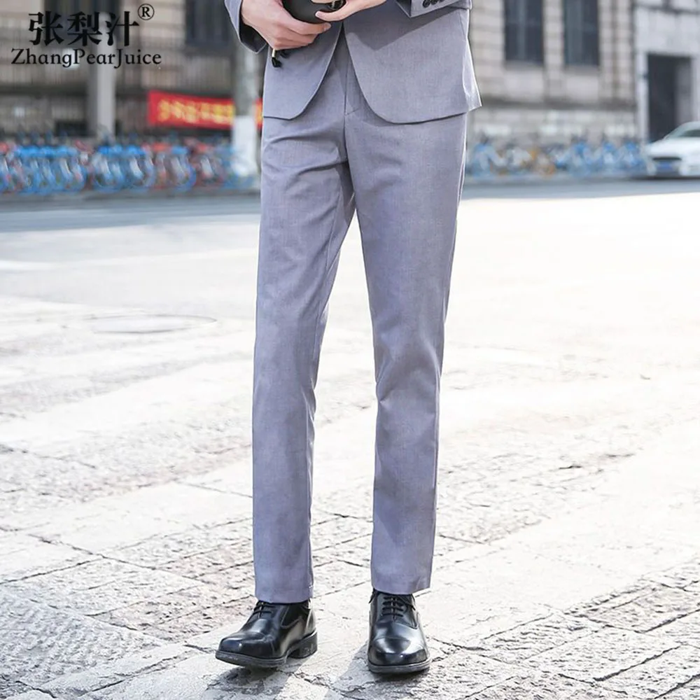 Oversize Business Man Pants Men Trousers Men's Clothing Casual Formal Dress Social Suit Mens Elegant Work Slim Pants