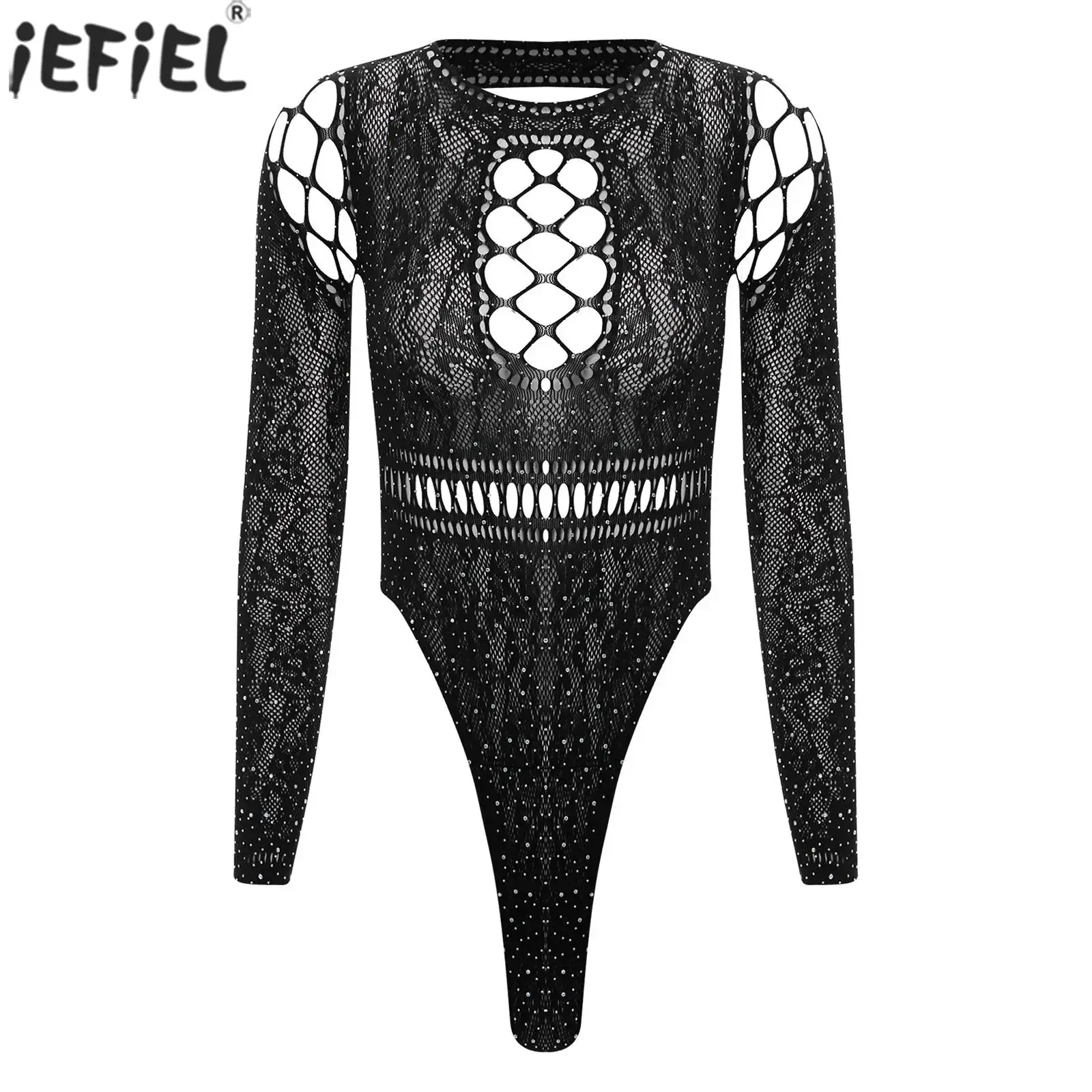 

Женское нижнее белье, ажурное боди с длинными рукавами и открытой спиной, ажурный купальник, эластичный отрывной комбинезон-стринги с высоким вырезом и Т-образной спинкой