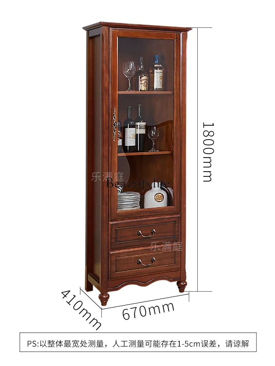X4 parts and accessoriesAmerican solid wood singledoor wine cabinet small apartment simple beautiful style display cabinet all s