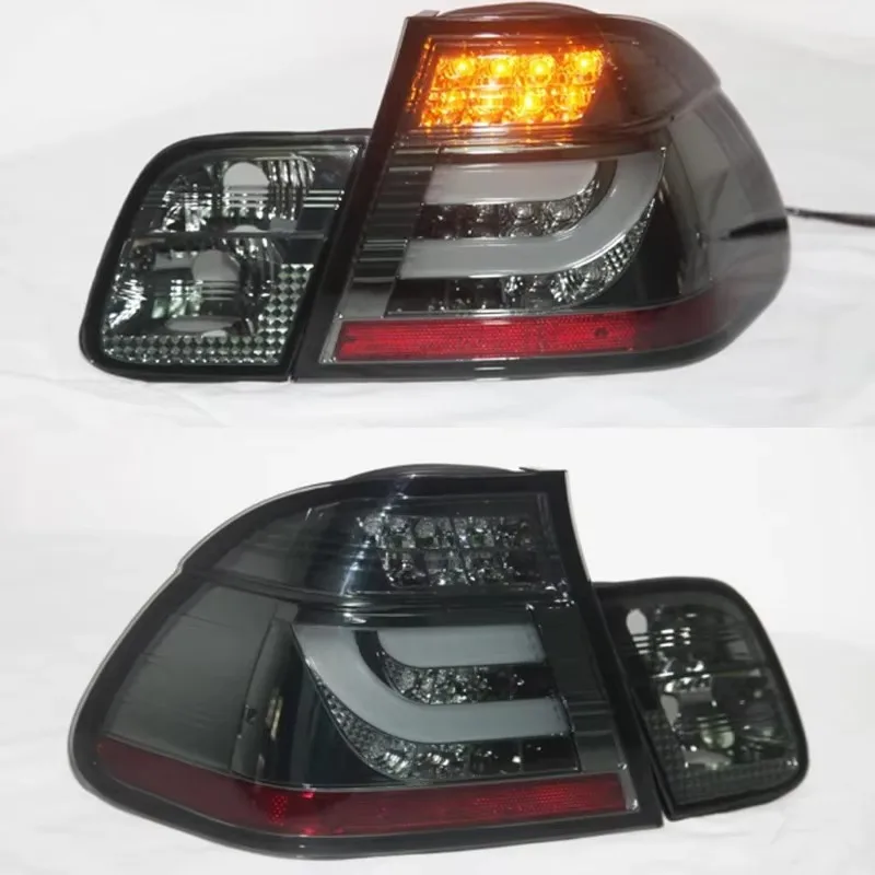 

Задние фонари LED с LED-полосой, черные, для BMW E46 318, 320, 323, 325, 330CI, 4-дверные, 2001-2005 г.в.