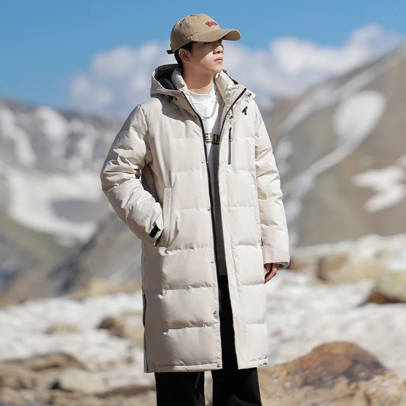 

Новые мужские уличные высококачественные брюки, однотонный пуховик, зимняя морозостойкая теплая удобная модная куртка с нейтральными перьями