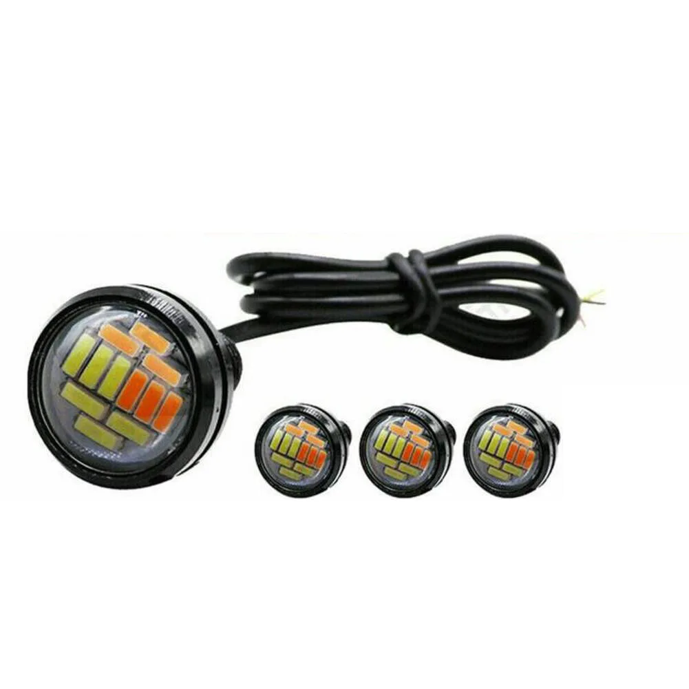 Turn Signal Light Daytime Running Lights 12LED ABS Material Dustproof And Collision Resistant Splash Resistant