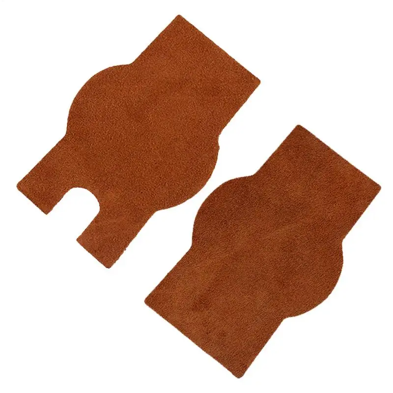 Erhu Accessories Anti Skid Pad Cowhide Brown Guitar Anti-slip Mats Erhu Accessories With Adhesive Erhu Protection Pad Musical