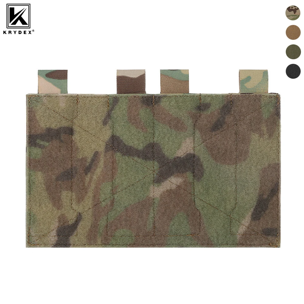 KRYDEX Tactical MOLLE HOOK & LOOP Panel Converter Vest Mounting Platform For Pouches Patches ID Tag Ruck Pack Accessories