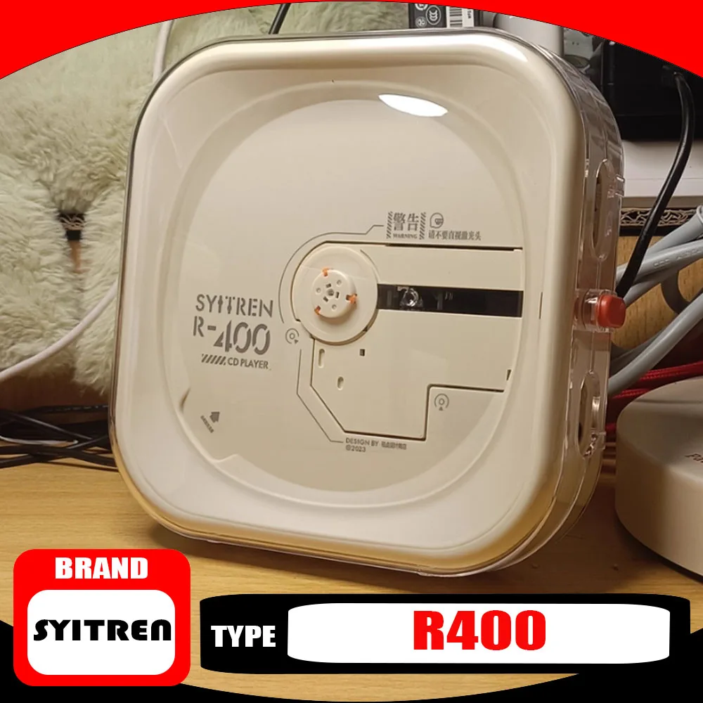 SYITREN R400 Bluetooth CD Player Wireless Portable Wired Music Player Decoding Chip SC6137D M93BG6DECK Wall Mounted CD Player