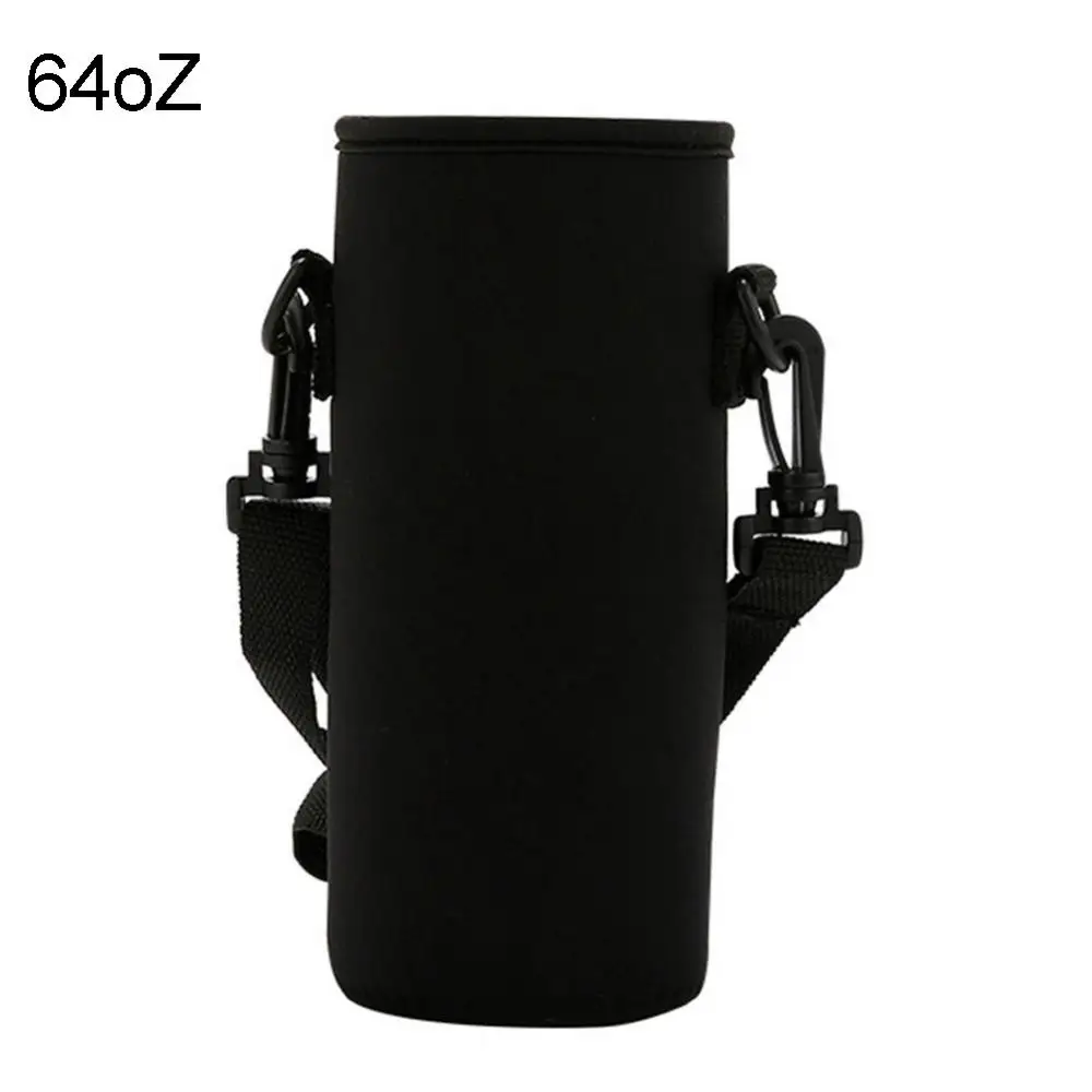 18/36/64oZ Water Bottle Carrier Insulated Cup Cover Bag Holder Pouch With Strap Sports Bottle Insulator Sleeve Tumbler Bag Cover