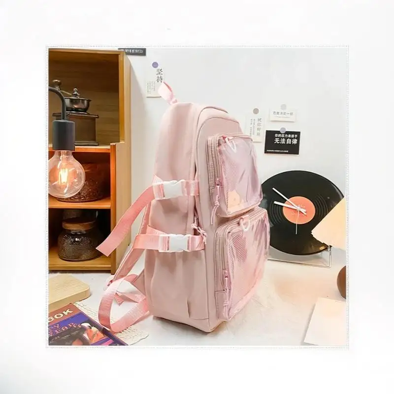 1 Stück Neuer Transparenter Rucksack Japanischer Kawaii Itabag Damen Großer Kapazität Ita Rucksack Schultaschen für Studentinnen JK – Detail 8