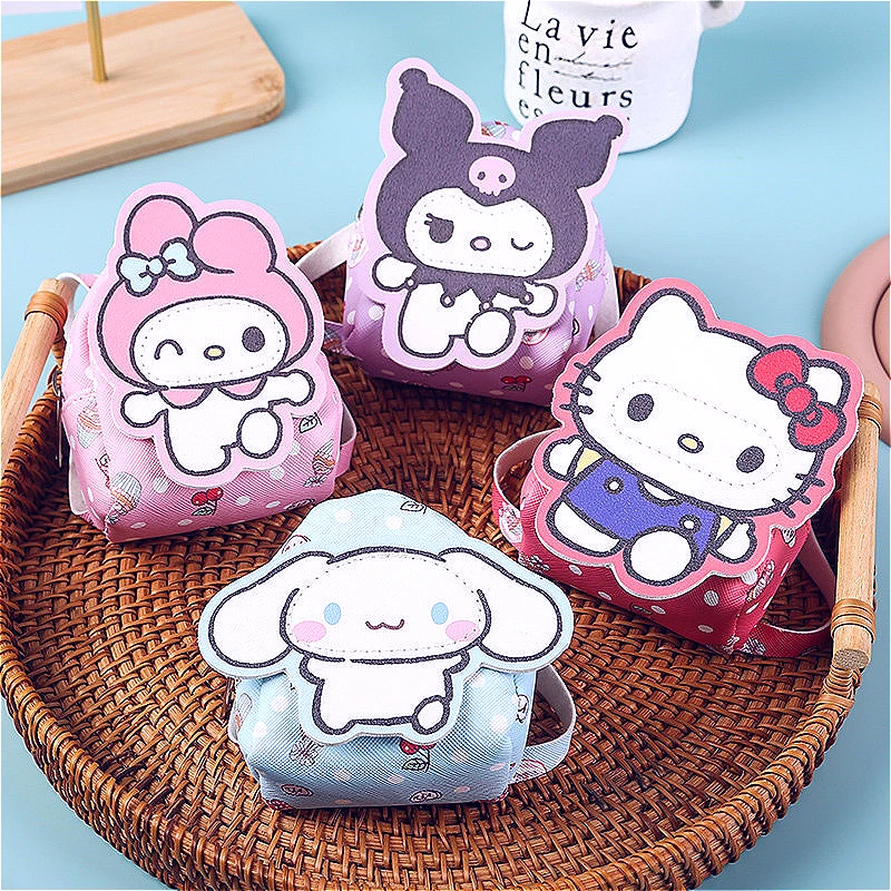 

Cartoon Kuromis Schoolbag Shape Coin Purse Mys Melodys Headphones Coin Storage Bag Key Chain Bag Pendant Children's Toys