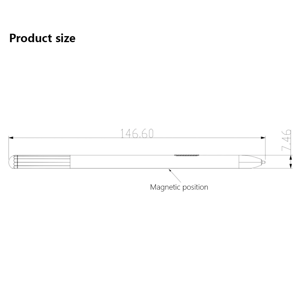 Imagem -05 - Emr Stylus para Wacom Boox Notável Samsung com 4096 Pressão Nível Sensibilidade Palm Rejeição Duas Teclas de Atalho