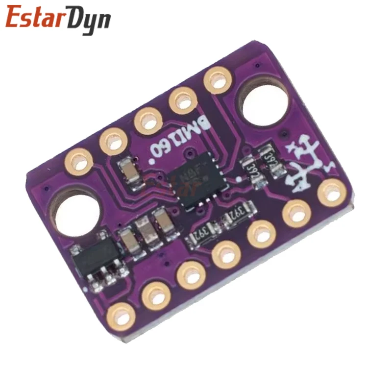 EstarDyn BMI160 GY-BMI160 6DOF 6-Axis Rate Gyro Gravity Accelerometer Sensor Module IIC I2C SPI Communication Protocol 3-5V