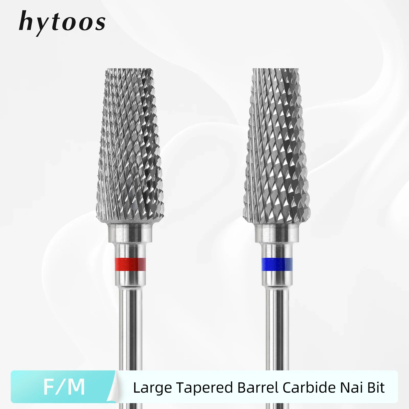 

HYTOOS конические вольфрамовые сверла для ногтей с плоским верхом 3/32 пыленепроницаемые твердосплавные сверла для ногтей маникюрный гель инструменты для удаления акрила