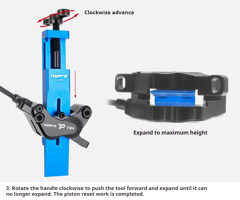 TOOPRE Mountainbike Öl Scheibe Kolben Reset Werkzeug Rennrad Bremssattel Hydraulische Klemme Reset – Detail 11