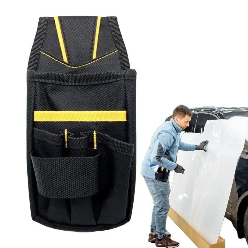 

Сумка для инструментов с зажимом, водонепроницаемый плотничный мешок для сверхпрочных инструментов, маленький Универсальный мешочек для инструментов, несколько отделений